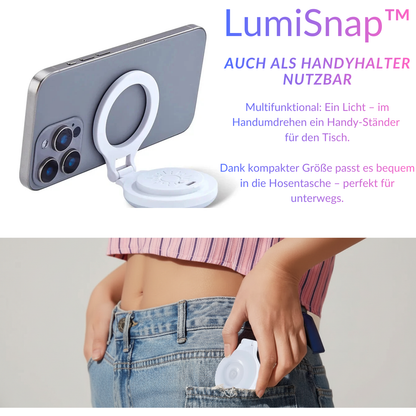 LumiSnap™ – Magnetic LED Selfie Light