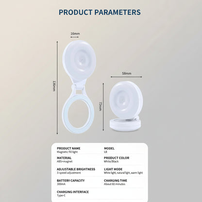 LumiSnap™ – Magnetic LED Selfie Light