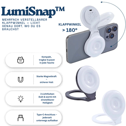 LumiSnap™ – Magnetic LED Selfie Light